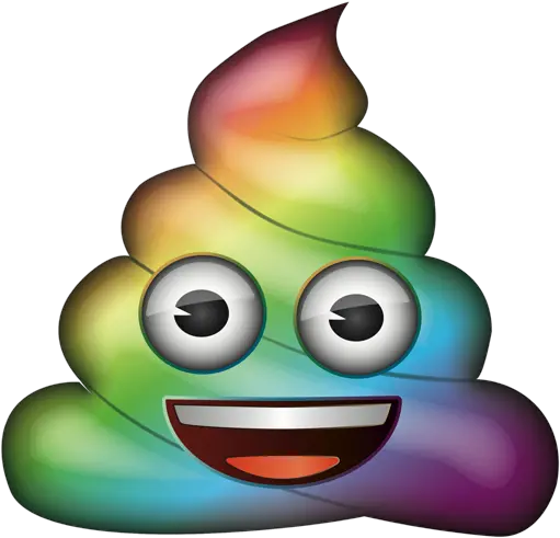  Emoji Rainbow Poop Poop Emoji Png Rainbow Emoji Png