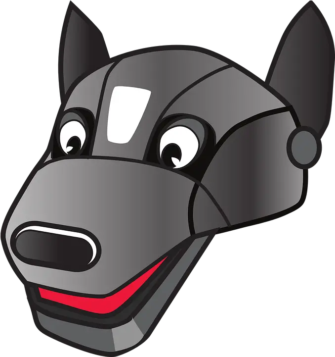  Dog Hound Robot Free Vector Graphic On Pixabay Robotic Dog Clipart Png Robot Head Png