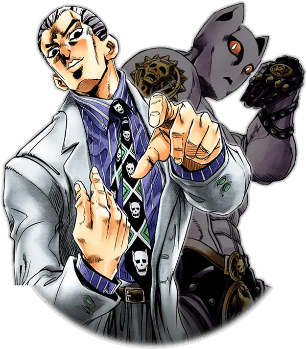  Ssr Kosaku Kawajiri Bites The Dust Jojoss Wiki Kira Yoshikage Manga Png Dust Png