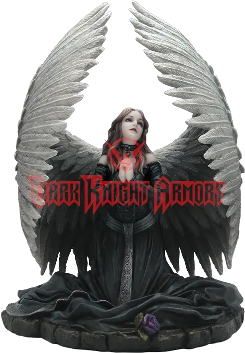  Statuary Fallen Angel Prayer Praying Statue Png Download Angel Figurine Gothic Angel Statue Png