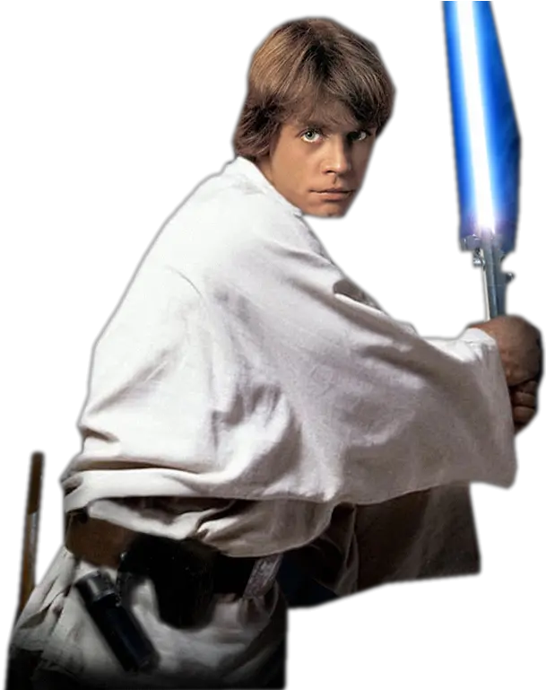  Luke Skywalker Star Wars Anakin Obi Wan Kenobi Luke Skywalker With Blue Lightsaber Png Obi Wan Kenobi Png