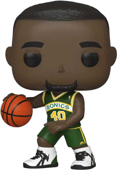  Funko Pop Nba Basketball Shawn Kemp Seattle Supersonics 72 Shared Exclusive Funko Pop Nba Legends Png Seattle Supersonics Logo