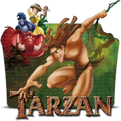  Tarzan Disney Movie Picmix Png Disney Folder Icon