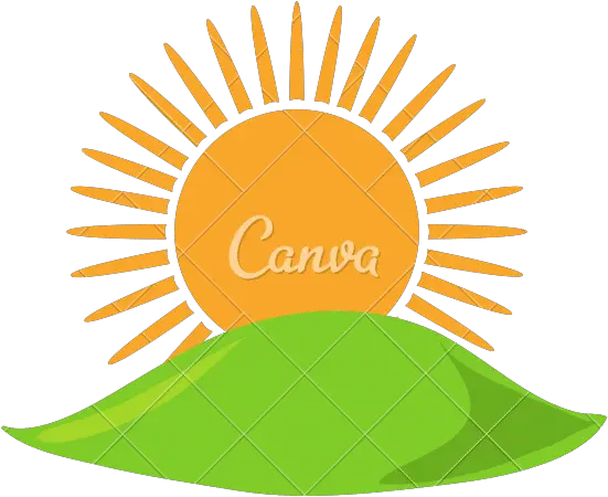  Summer Sun Icon Canva Png Half Sun Icon