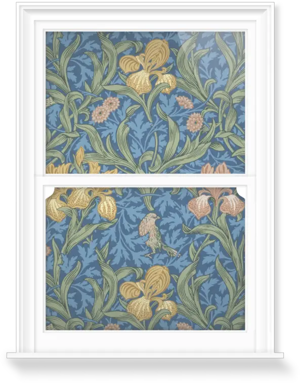  Iris Blueu0027 Decorative Window Film Surfaceview William Morris Floral Designs Png Iris New York Fashion Icon