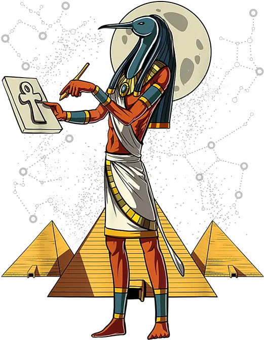  Thoth Egyptian God Ancient Pyramids Ankh Symbol Thoth Egyptian God Png Ankh Icon