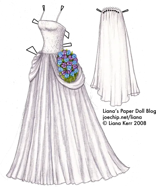  Liz Pattersons Final Wedding Dress Floor Length Png Wedding Veil Png