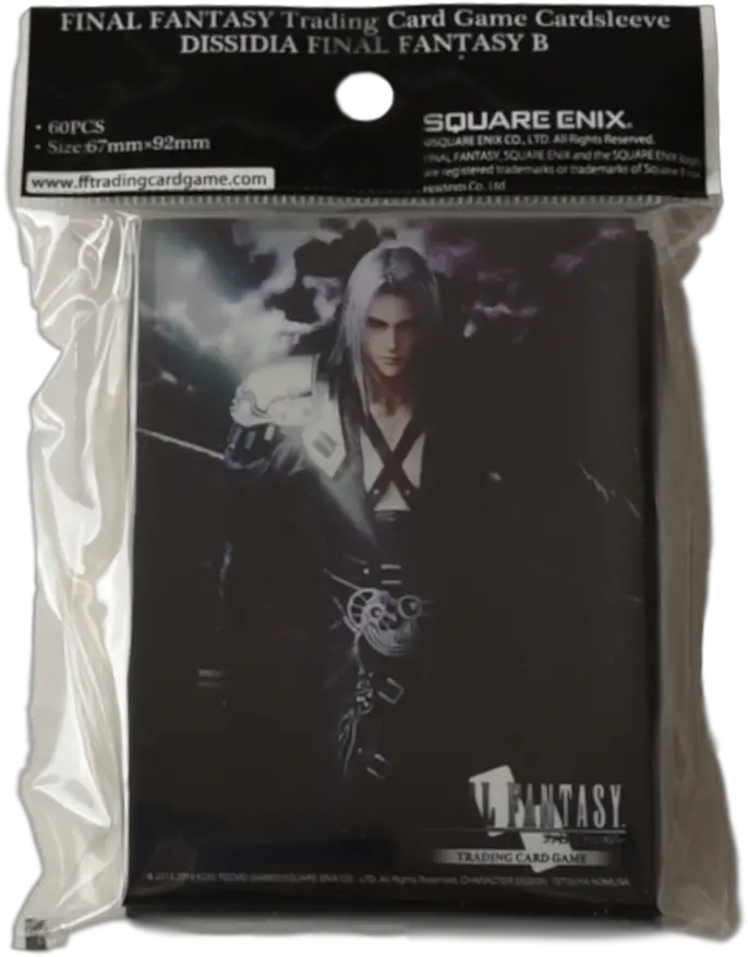  Final Fantasy Card Game Final Fantasy Advent Children Sephiroth Sleeves 60 Pack Headset Png Sephiroth Png