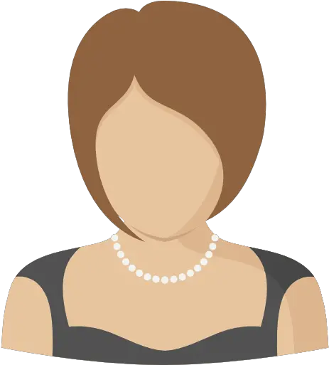  User Avatar Profile Woman Social Icon Cartoon Necklace On A Neck Png Female User Icon