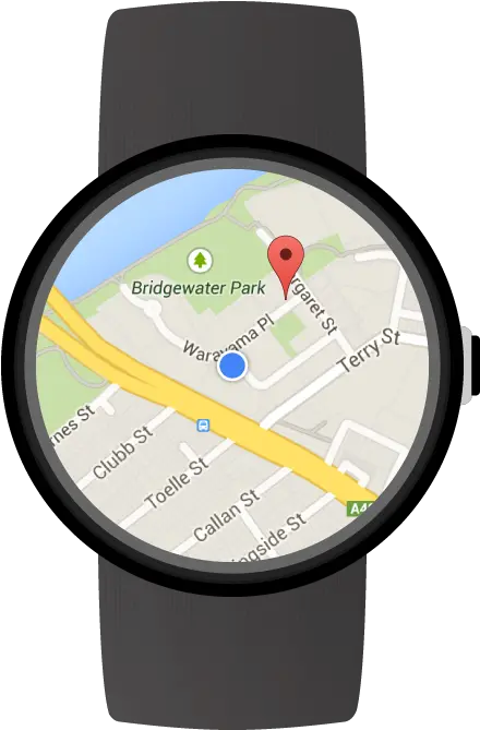  Google Map Marker Png A Map On A Wearable Device Wear Os Android Smart Watch Png Map Marker Png