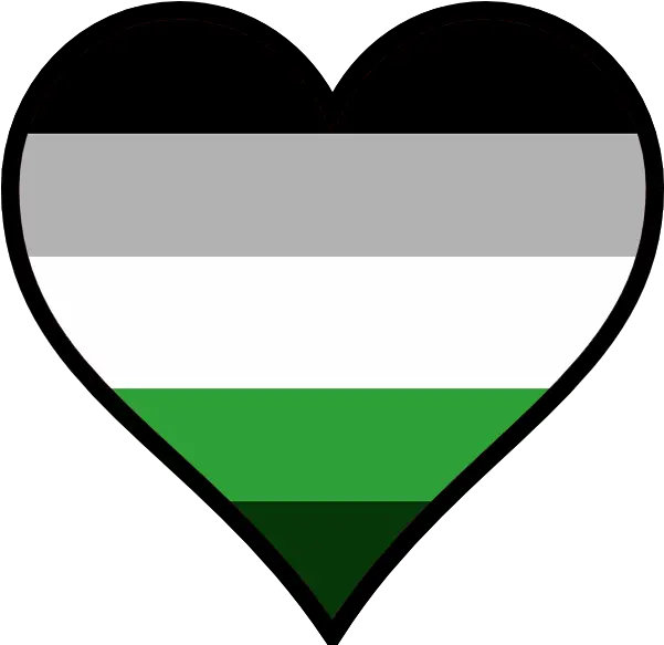  Heart Grayaromantic Pride Vertical Png Pride Png