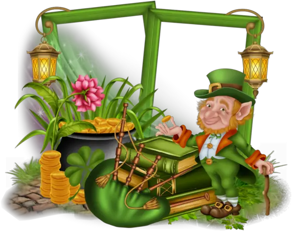  Day Cartoon Leprechaun Plant St Patty Cluster Png Leprechaun Transparent