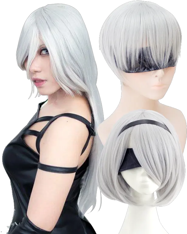  Xiu Qinjia Nier Mechanical Age Cos Wig A2 2b 9s Automata Png Nier Automata Png