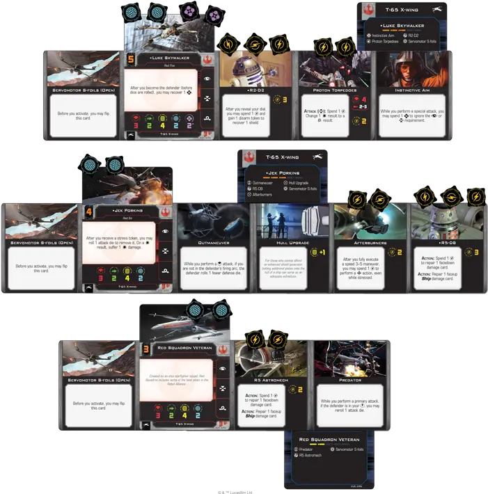  Squad Selection X Wing Builds Png Fighter Icon Team Builder