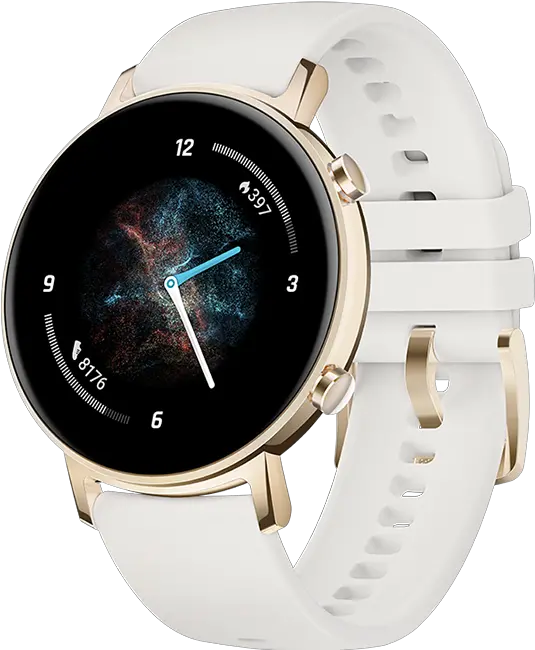  Huawei Wearables Huawei Global Huawei Watch Gt2 42mm Frosty White Png Watch Hands Png