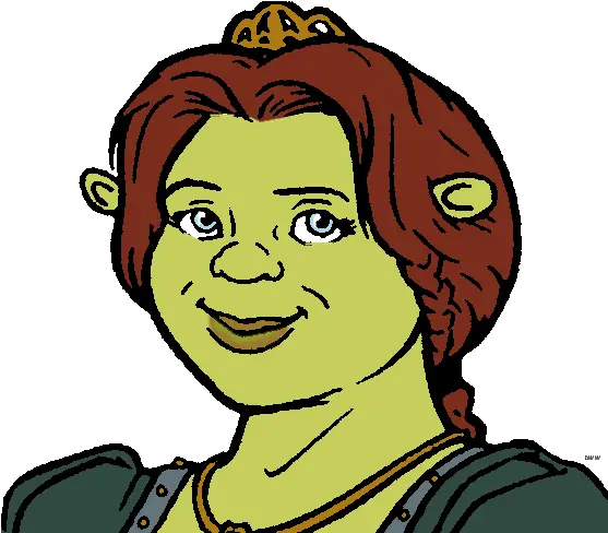  Shrek Clipart Face Princess Fiona Fiona Clipart Png Shrek Face Png