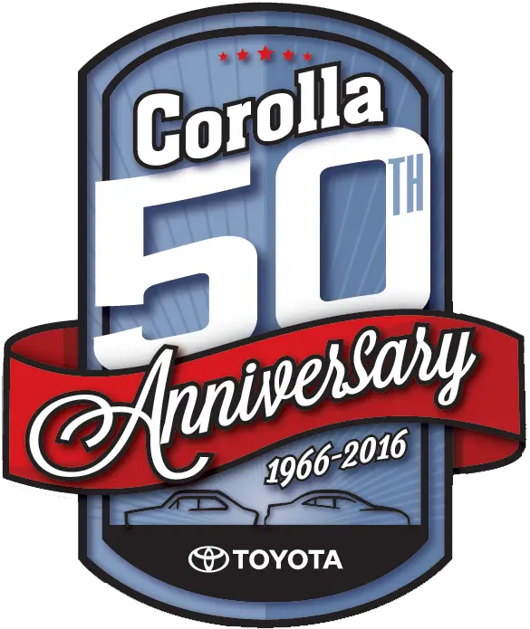  Corolla 50th Anniversary Logo Transparent Cartoon Jingfm Toyota Corolla 50th Anniversary Logo Png 50th Anniversary Logo