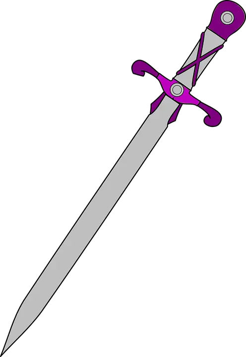  Download Sword And Shield Png Purple Sword Png Png Image Gacha Life Props Sword Png Sword And Shield Png