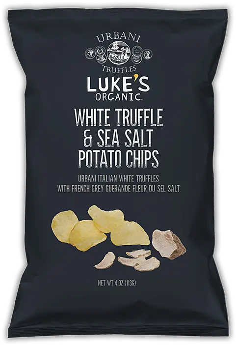  White Truffle U0026 Sea Salt Potato Chips Lukeu0027s Organic Organic White Truffle Potato Chips Png Potato Chips Png