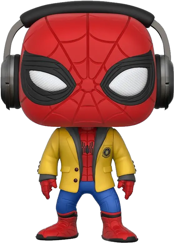  Funko Pop Vinyl Spider Man Homecoming Spiderman With Headphones Spiderman Homecoming Funko Pop Png Spiderman Homecoming Png