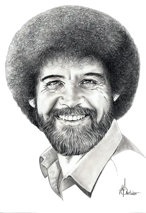  Bob Ross Fleece Blanket For Sale Drawings Of Bob Ross Png Bob Ross Transparent Background