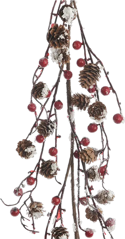  Käthe Wohlfahrt Online Shop Berry Garland With Pine Cones And Snow Christmas Decorations And More Png Pine Cone Png