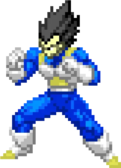  Vegeta Pixel Art Maker Dragon Ball Team Training Png Vegeta Transparent