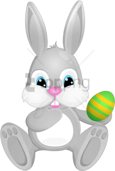  Download Easter Grey Bunny Png Clip Art Image Easter Drawing Easter Bunny Rabbit Bunny Clipart Png