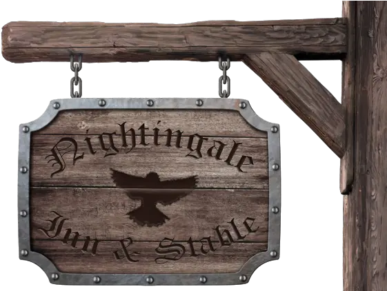  The Nightingale Inn Awoiaf Curse Of Maegor Wiki Fandom Transparent Old Wooden Sign Png Inn Icon