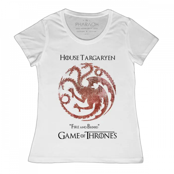  Ladies Game Of Thrones House Targaryen T Shirt 0 Digital Targaryen Logo Png Targaryen Logo