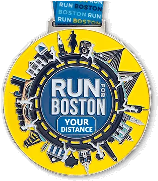  Run For Boston 5 Race City Challenge Race Stats Medal Png Run Off Icon