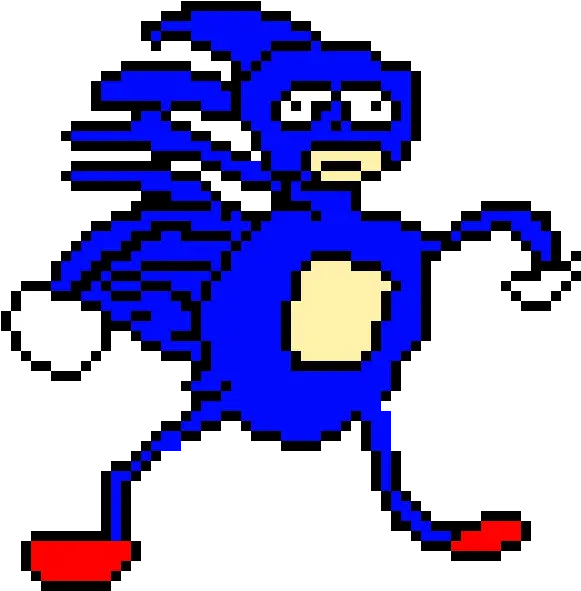  Sanic The Hedgehog Pixel Art Png Image Sonic Gotta Go Fast Meme Sanic Transparent