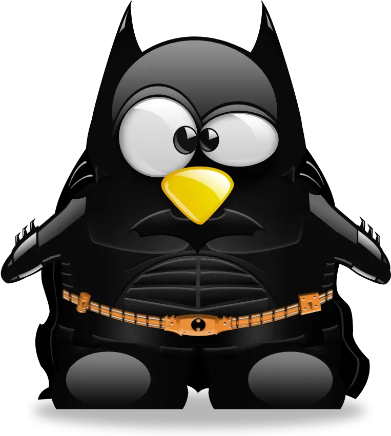  Download Batman Linux T Shirt Knight Tuxedo Penguin Hq Png Tux Batman Linux Png