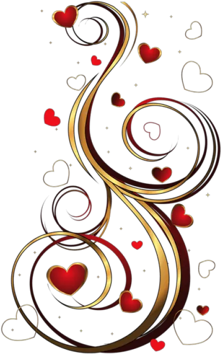  Download Transparent Red And Gold Hearts Ornament Png Red And Gold Ornaments Transparent Background Ornament Png