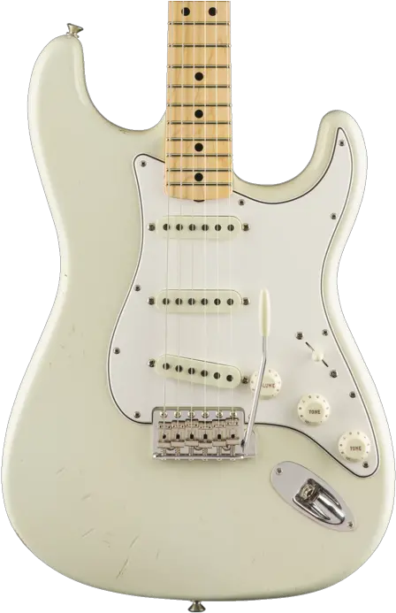  Fender Custom Shop Limited Edition Jimi Hendrix Stratocaster Aged Olympic White Fender Stratocaster Png Jimi Hendrix Png