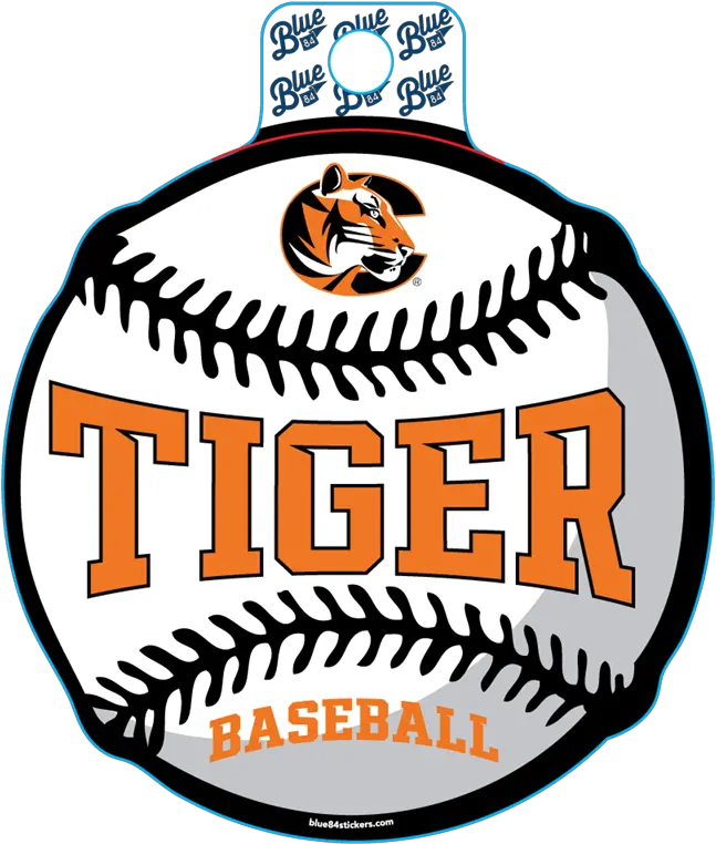  Sticker B84 C Tiger Baseball Cowley College Bookstore Cowley County Community College Png Tiger Scratch Png