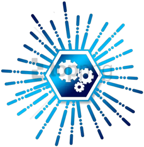  Icon Star Gears Work Team Together 394539 Png Dot Work Icon Blue