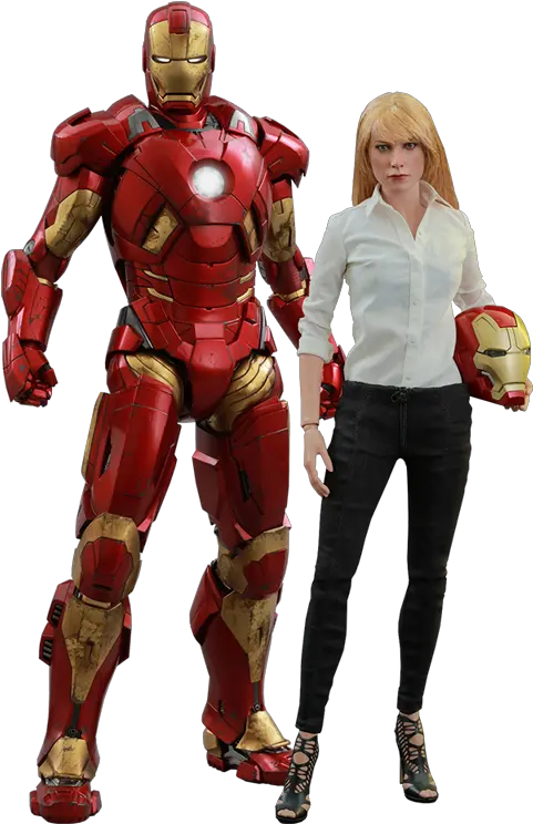  Sg Toys Pepper Potts Iron Man Mark Ix Hot Toys Pepper Potts Figure Png Iron Man Png