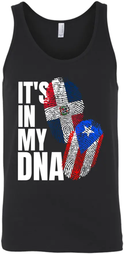  Dominican And Puerto Rican Dna Heritage Flag Gift T Shirt Puerto Rican And Dominican Png Dominican Flag Png