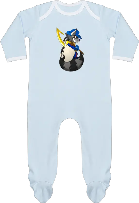  Pyjama Bébé Manches Longues Contrasté Sly Cooper La Cartoon Png Sly Cooper Png