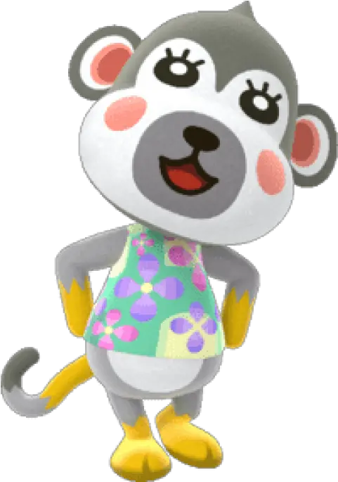  Download Free Png Animal Crossing Shari Images Animal Crossing Monkey Villagers Animal Crossing Png