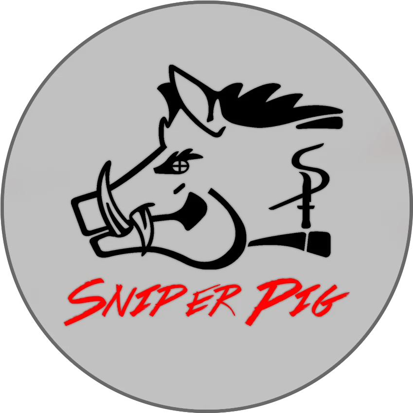  Sniper Pig 3 X Sticker U2013 Oil Field Hats Sniper Pig Logo Png Sniper Logo