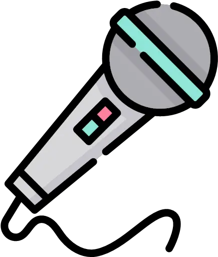  Linecolor Version Svg Mic Icon Birthday Icons Png Mic Icon