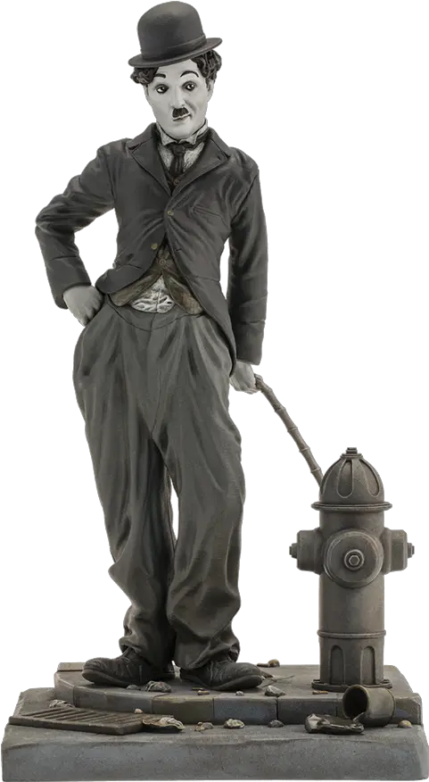  Charlie Chaplin The Tramp Statue By Infinite Action Figure Charlie Chaplin Toys Png Hitler Mustache Transparent