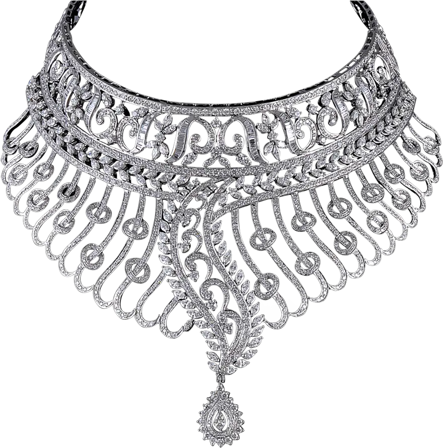  Diamond Necklace Transparent Png Mart Silver Necklace Design Png Diamond Transparent
