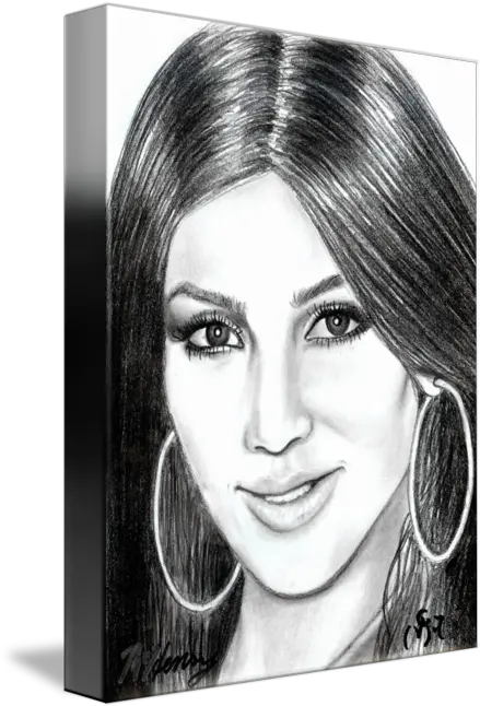  Canvas Kim Kardashian Art Print Poster Ggwtdmcom Sketch Png Kim Kardashian Png