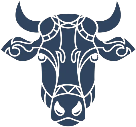  Mandala Cow Head Blue Mandala Animal Vector Png Cow Head Png