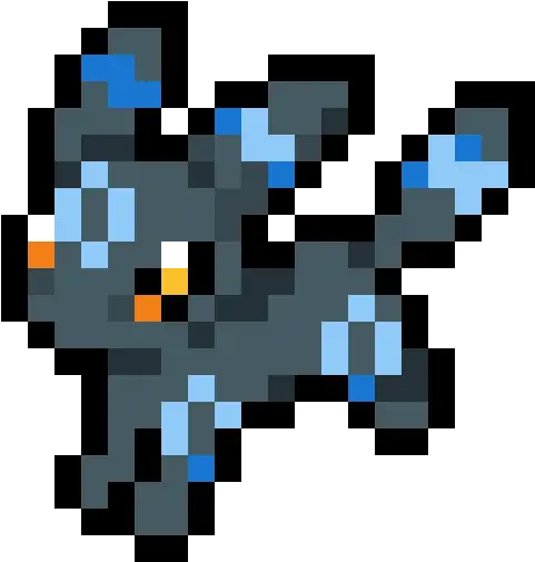  Pixilart Shiny Umbreon By Neavz Dessin Pixel Art Pomme Png Umbreon Transparent