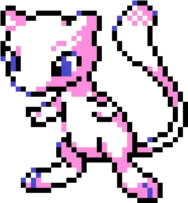  Mew Pixel Art Maker Monster Energy Pixel Art Png Mew Transparent