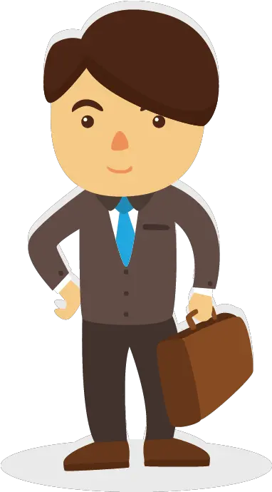  Business Illustration Cartoon Man Png Download 381689 Man Illustratie Man With Briefcase Icon